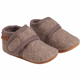 Comfortable For Sports En Fant Baby Wool Slippers Walnut