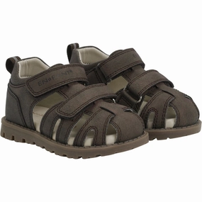 En Fant Chocolate Brown Sandal Velcro Running