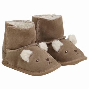 En Fant Pine Bark Teddyboots Flexible Sole Design Comfort Lining Snowy Path