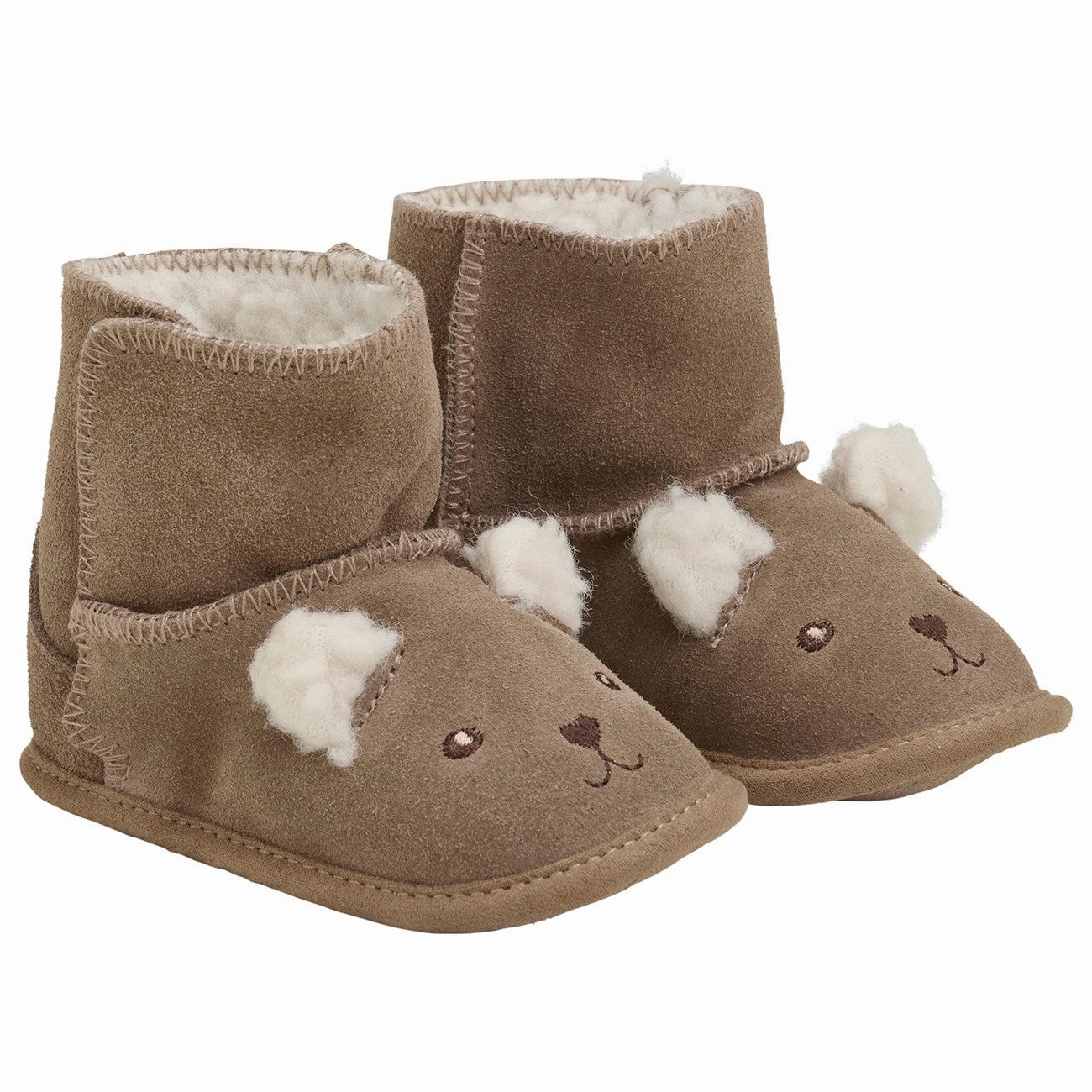 En Fant Pine Bark Teddyboots Strong Sole Everyday Walk