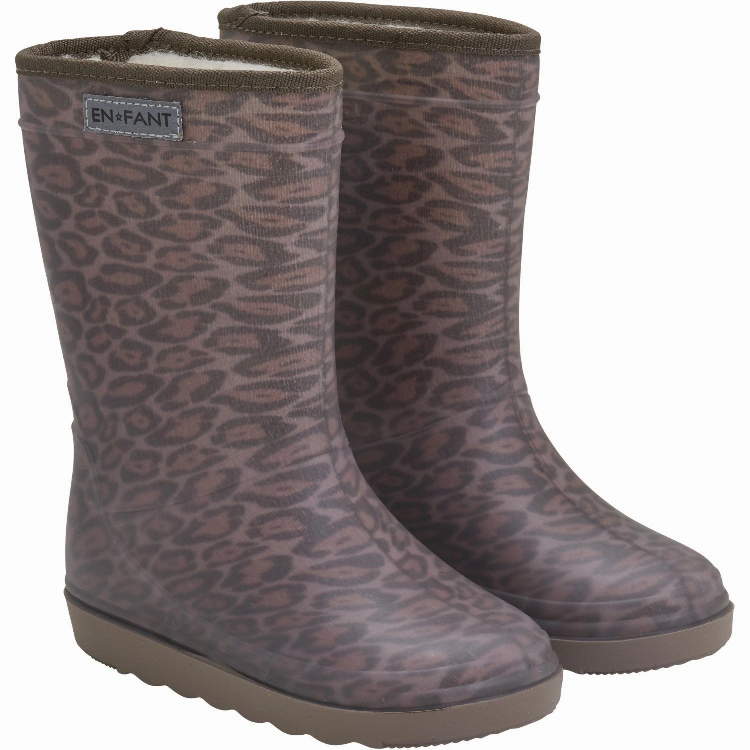 En Fant Pine Bark Thermo Boots Print heel cup Seamless Style