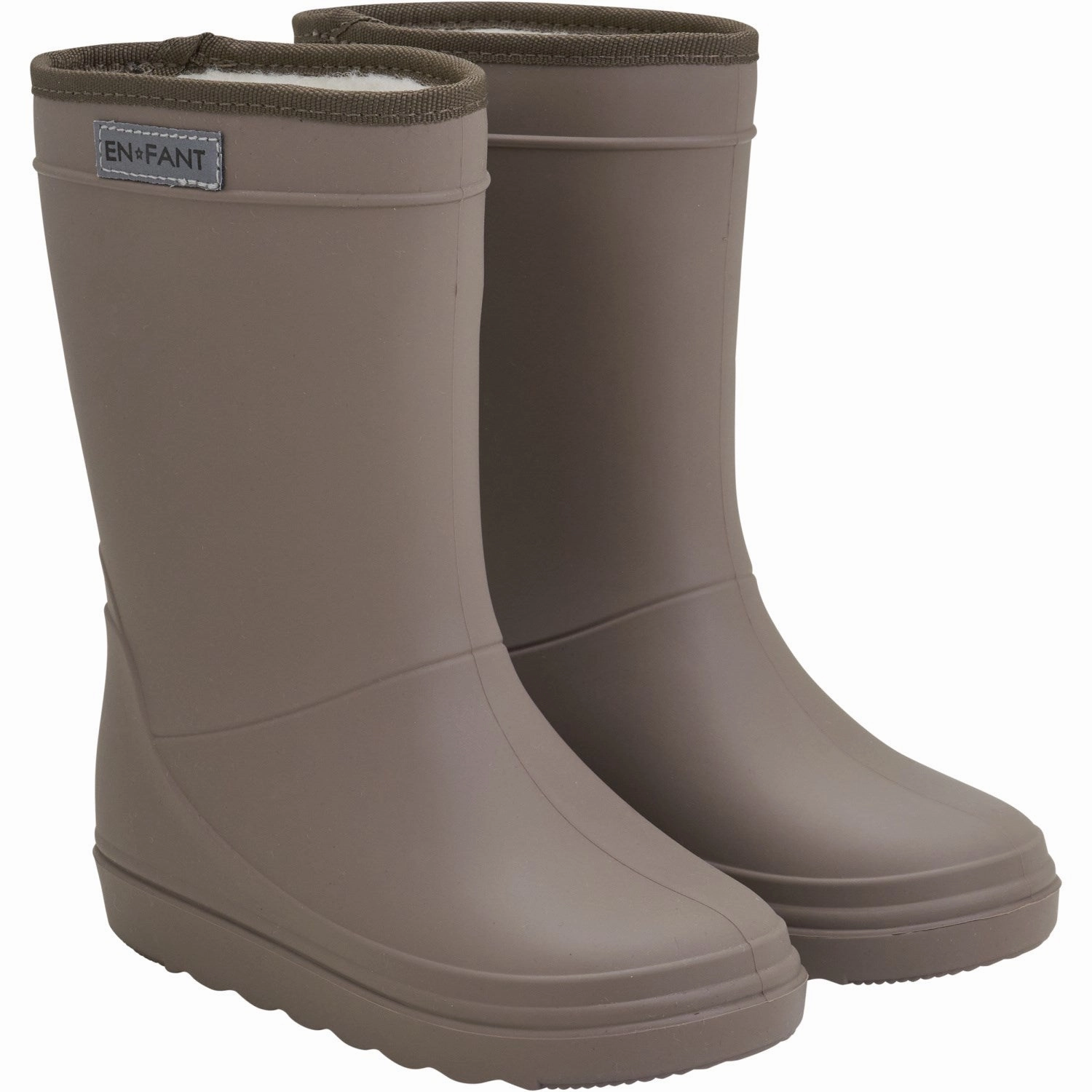 En Fant Pine Bark Thermo Boots Solid Neutral Tone Seamless Comfort Adventure Seeker