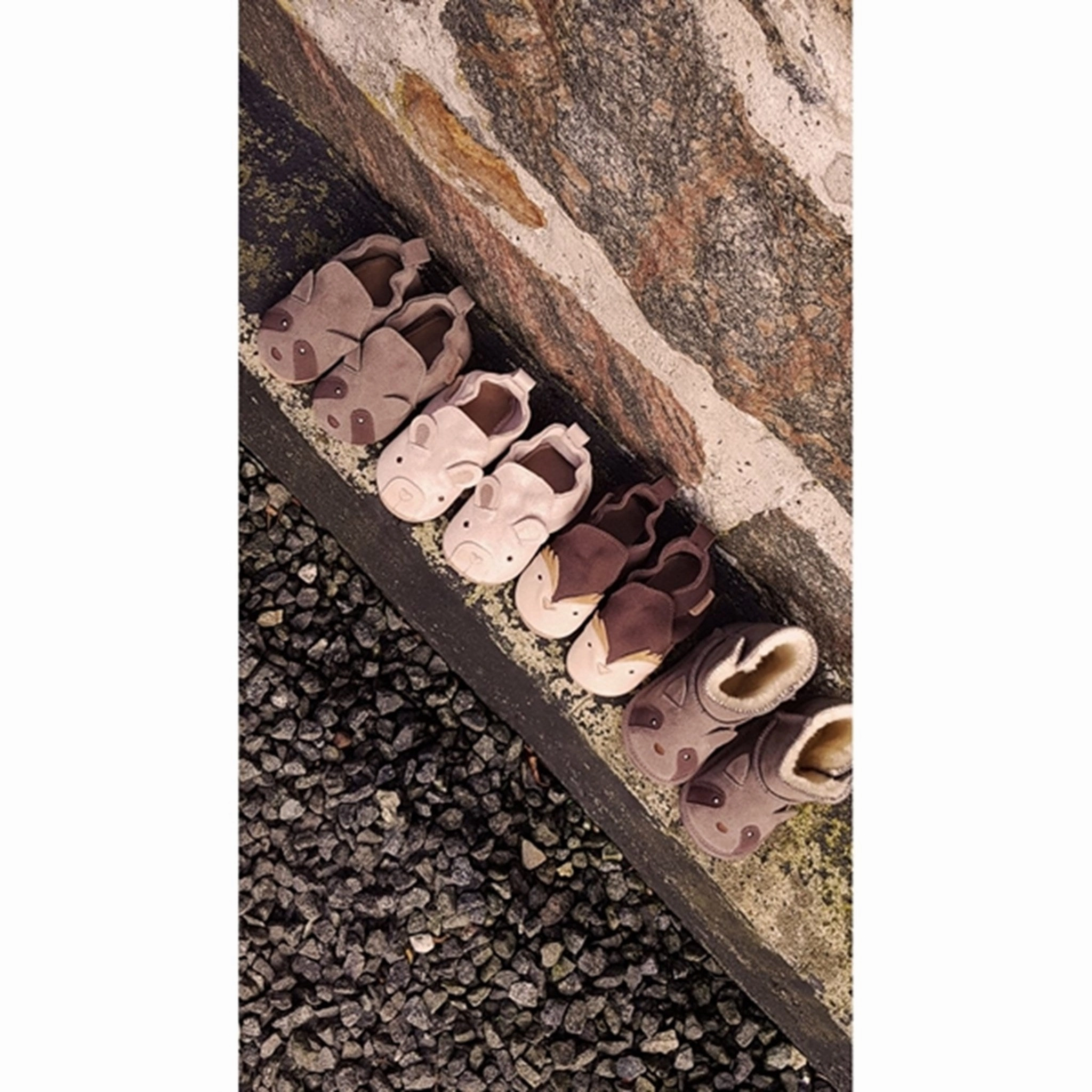 En Fant Slippers Ruskind Coffee Bean Stretchable Upper