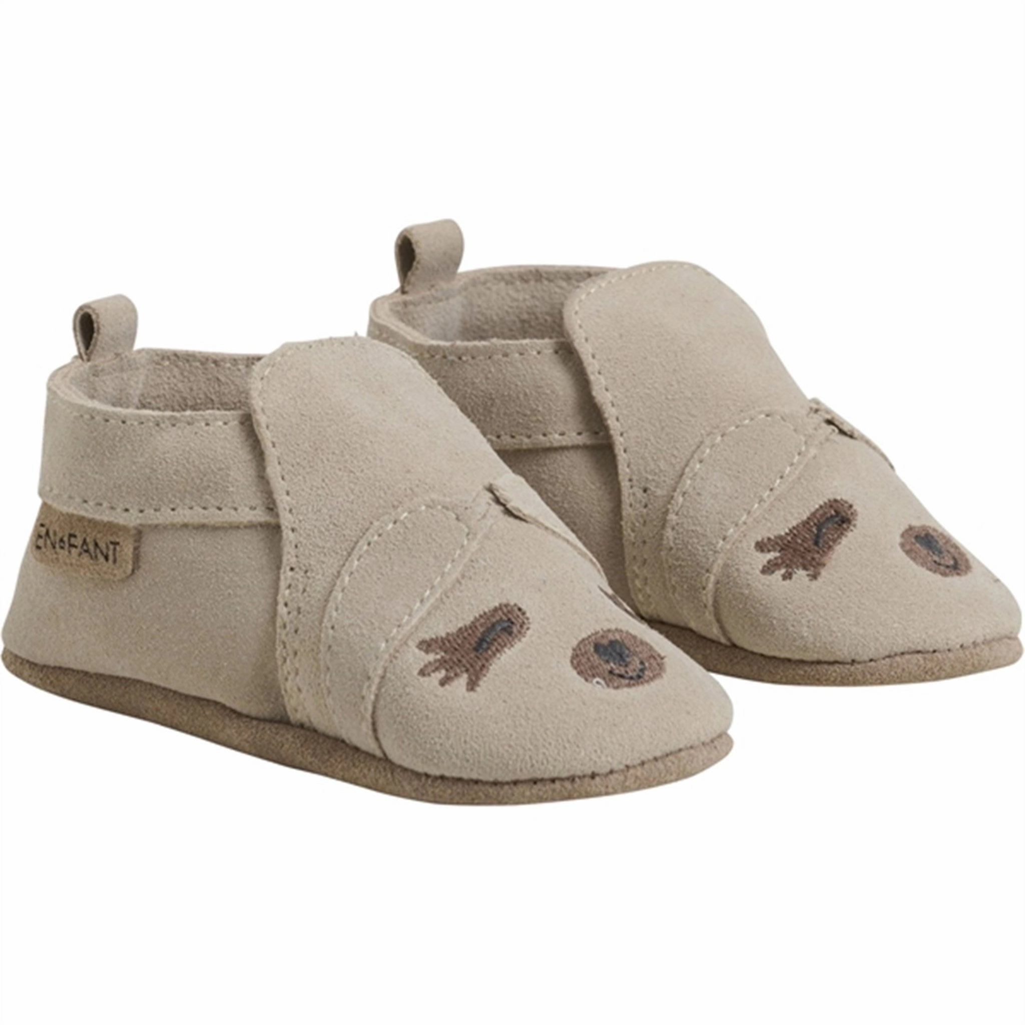 En Fant Slippers Suede Cement Quick Slip On