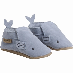 Quick Slip Fit Shoes Wedge Heel En Fant Slippers Suede Dusty Blue