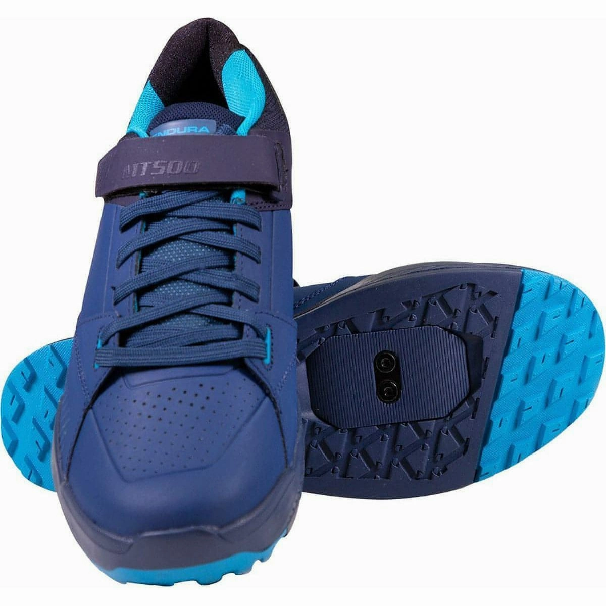 Moisture Wicking Sockliner Endura MT500 Burner Clipless Mens MTB Cycling Shoes - Navy