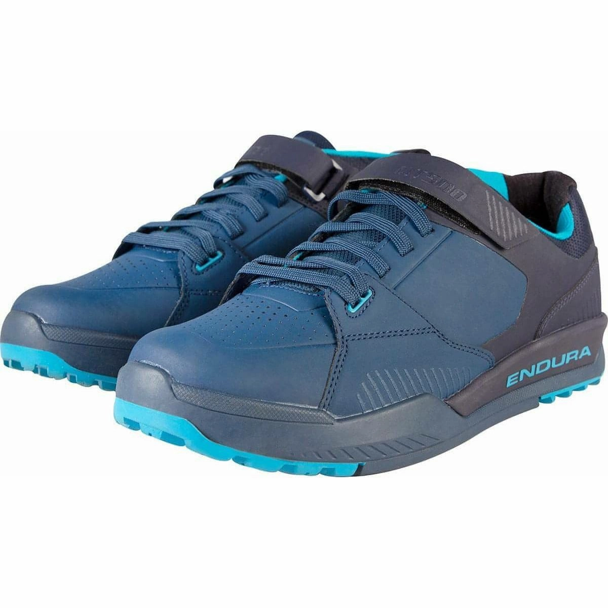 Endura MT500 Burner Clipless Mens MTB Cycling Shoes - Navy Hybrid Sole