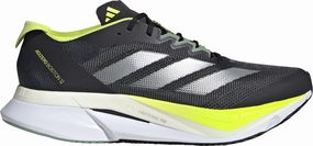 adidas Adizero Boston 12 Mens Running Shoes - Black Micro Adjustment Lacing System