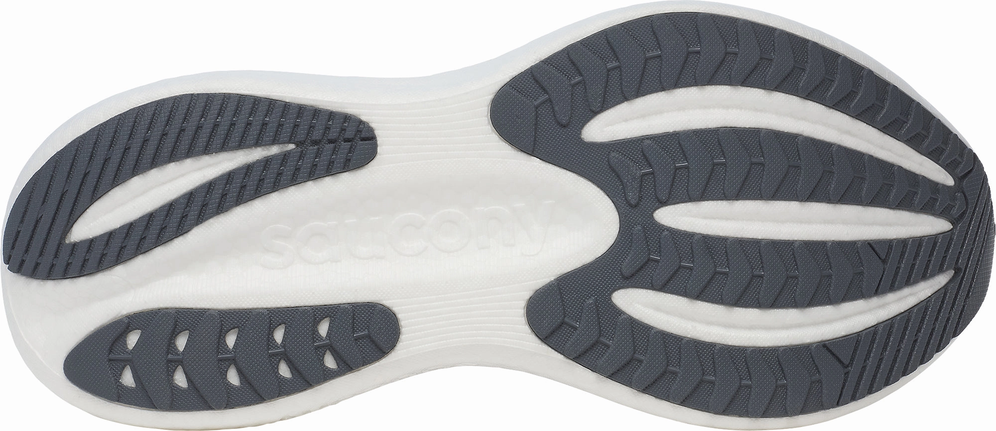 Saucony Triumph 23 WIDE FIT Womens Running Shoes - Black Integrated Lacing System ground - feel - feature shoes