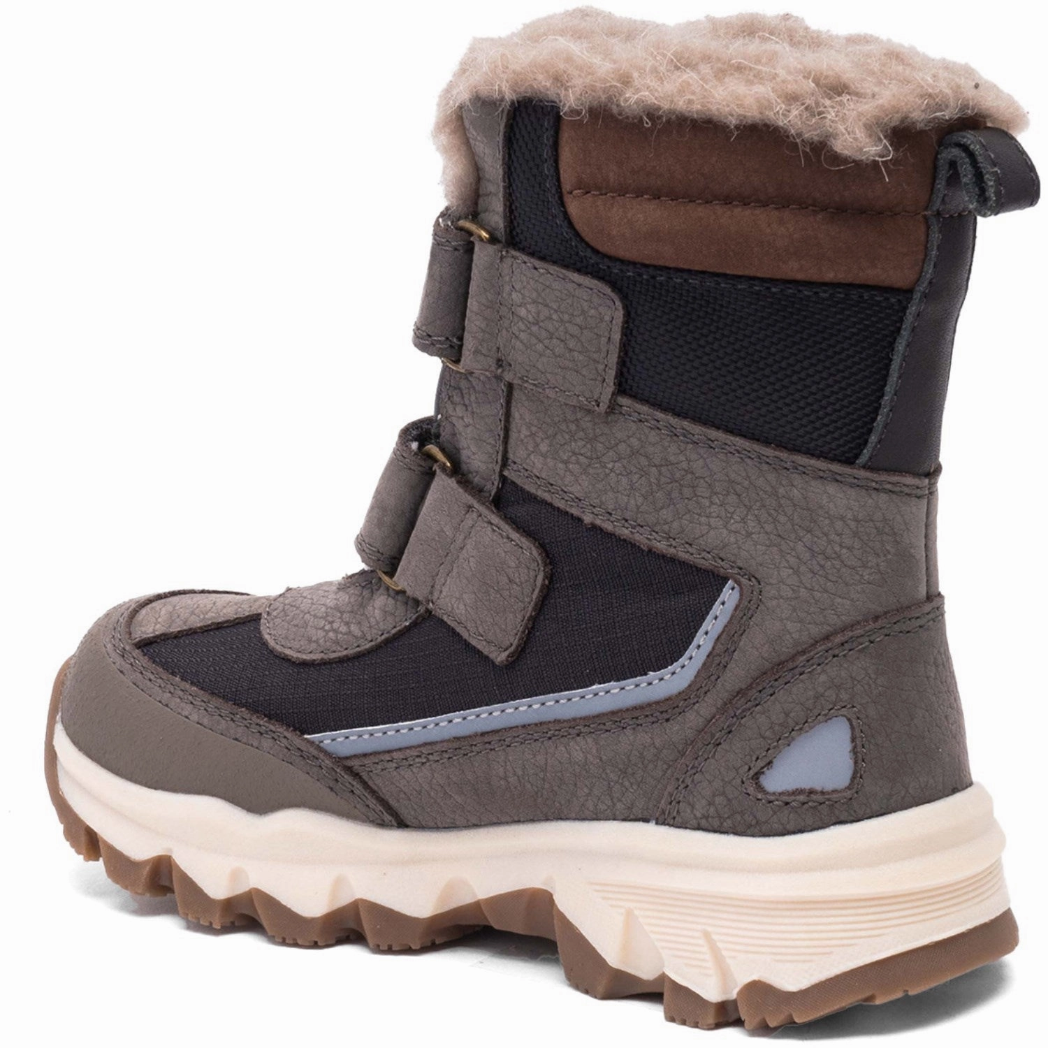 Bisgaard Dark Grey Eddie Tex Tex Grippy Outsole Mountain Climber Zip Up