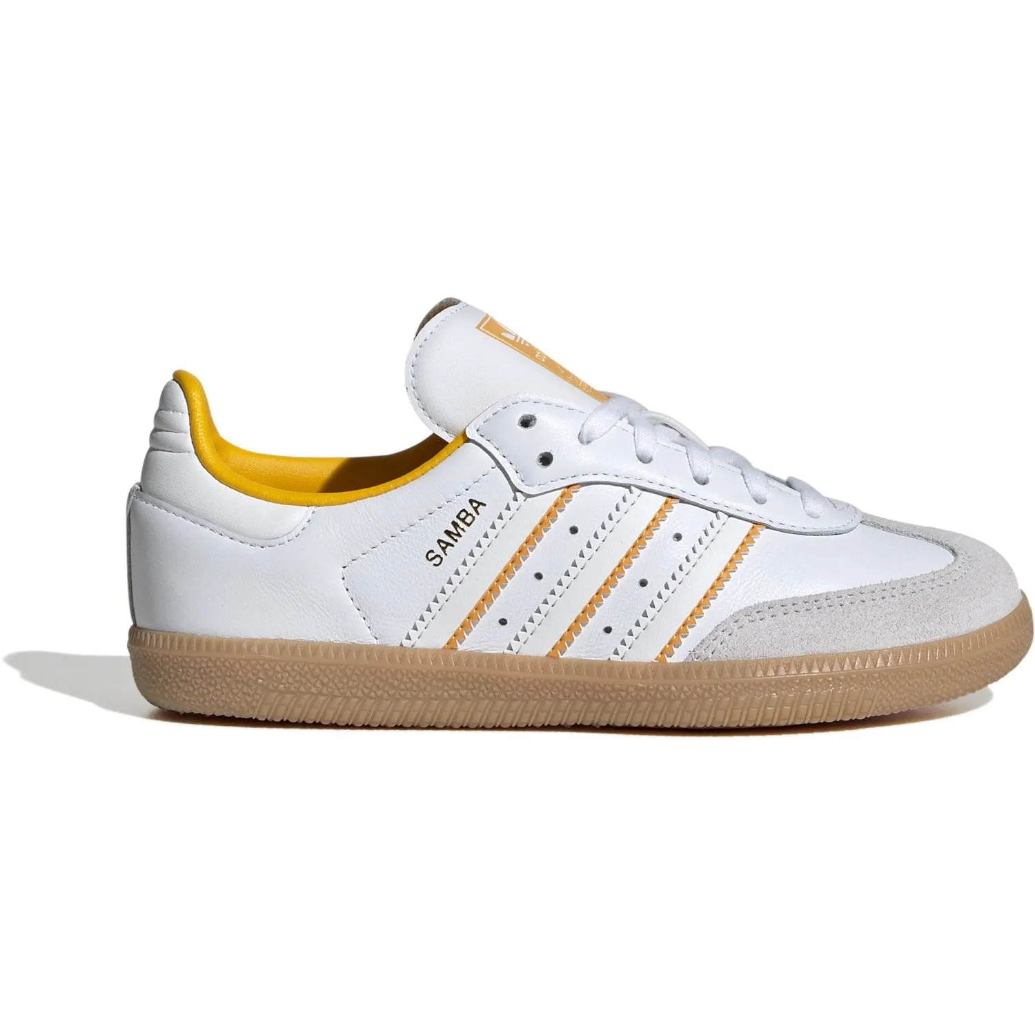 Pavement Walk adidas Originals Crystal White/Cloud White/Crew Yellow Samba Og C Sneakers