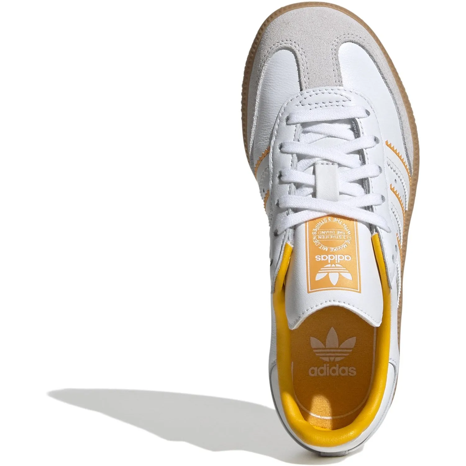 Active Cushion Tension Balanced Lacing adidas Originals Crystal White/Cloud White/Crew Yellow Samba Og C Sneakers