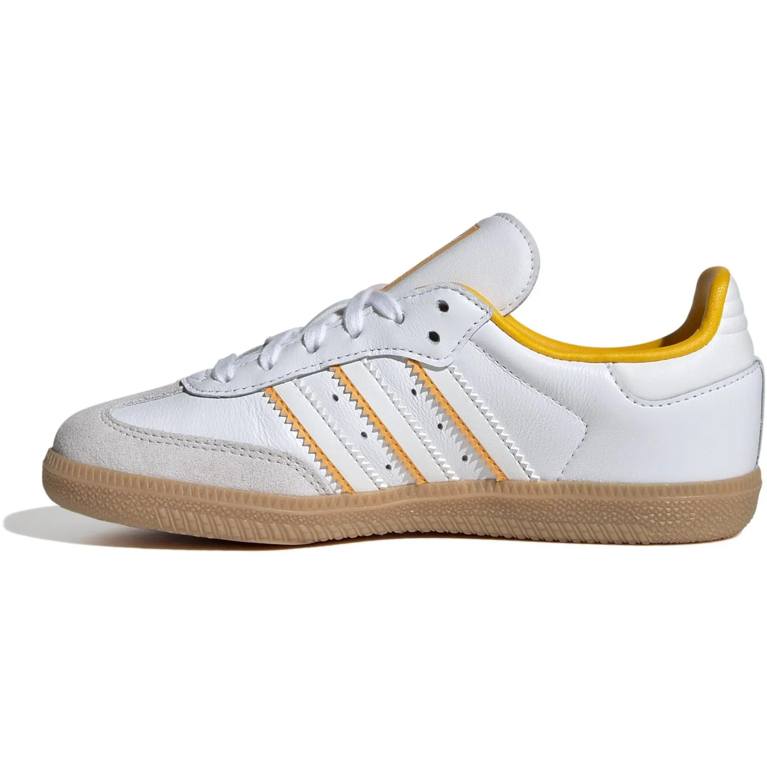 adidas Originals Crystal White/Cloud White/Crew Yellow Samba Og C Sneakers Breathable Design Easy traction