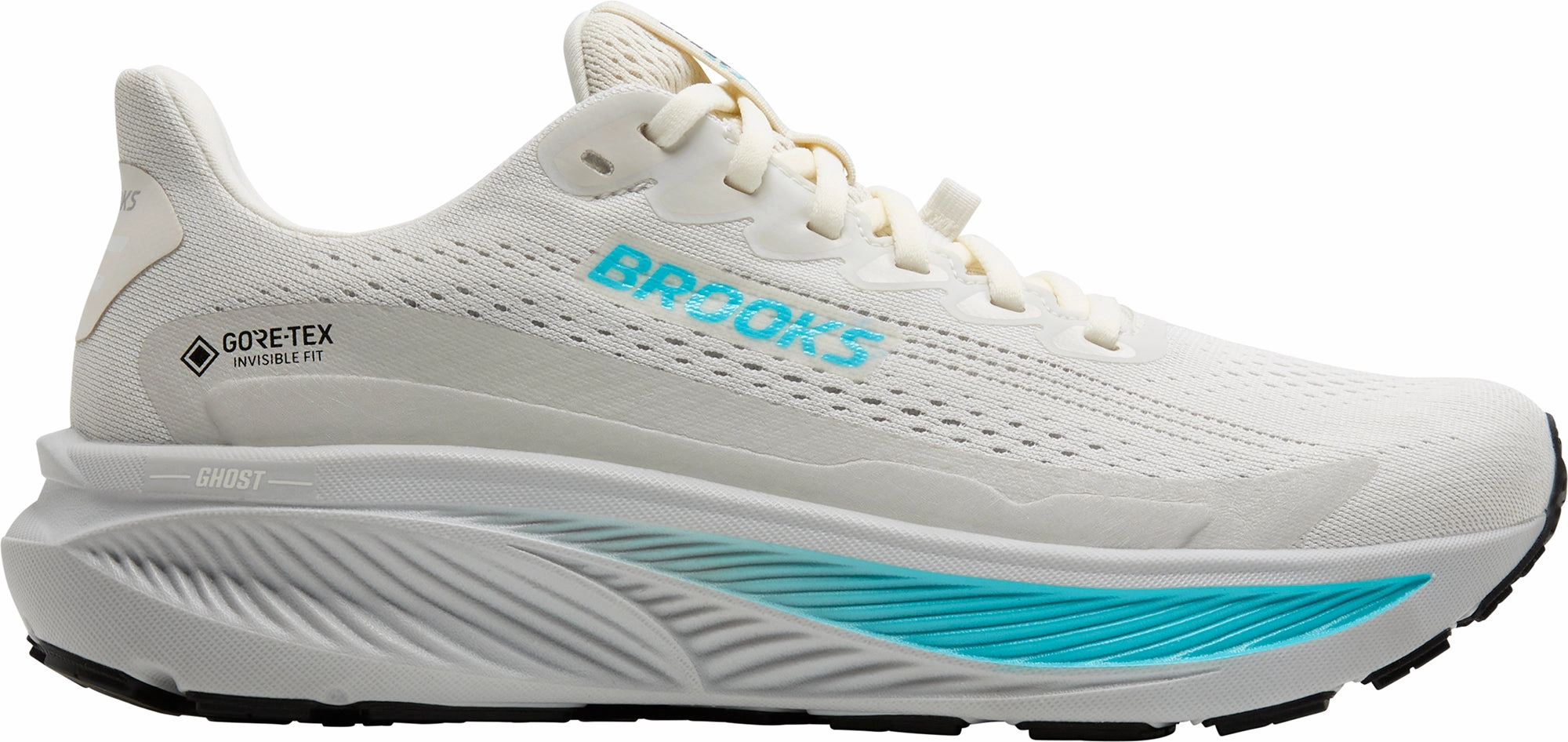 Brooks Ghost 17 GORE-TEX Womens Running Shoes - Cream All-Purpose Cushioning Outdoor Traction