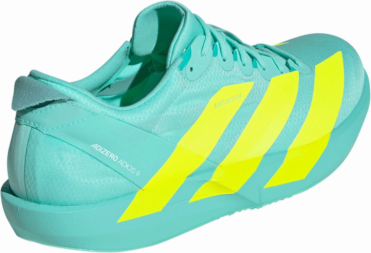 adidas Adizero Adios 9 Mens Running Shoes - Green Microperforated Vamp