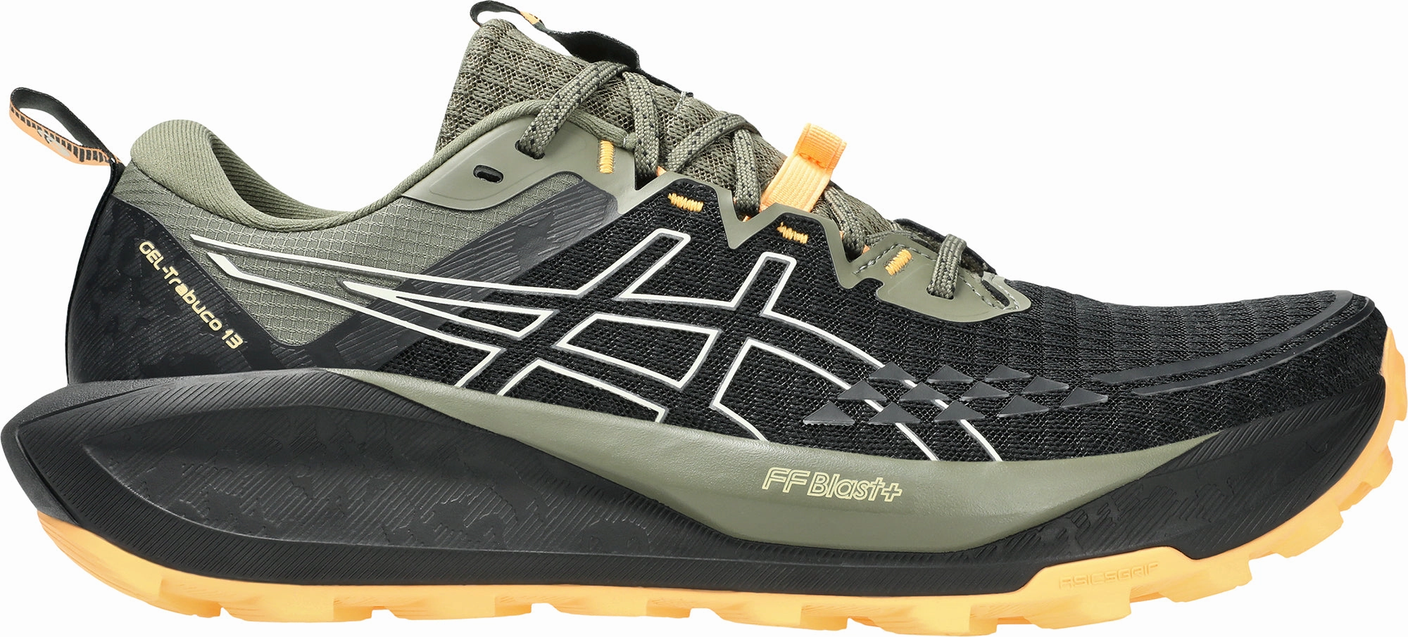 Impact Resistant Plate running - efficiency Asics Gel Trabuco 13 Mens Trail Running Shoes - Black