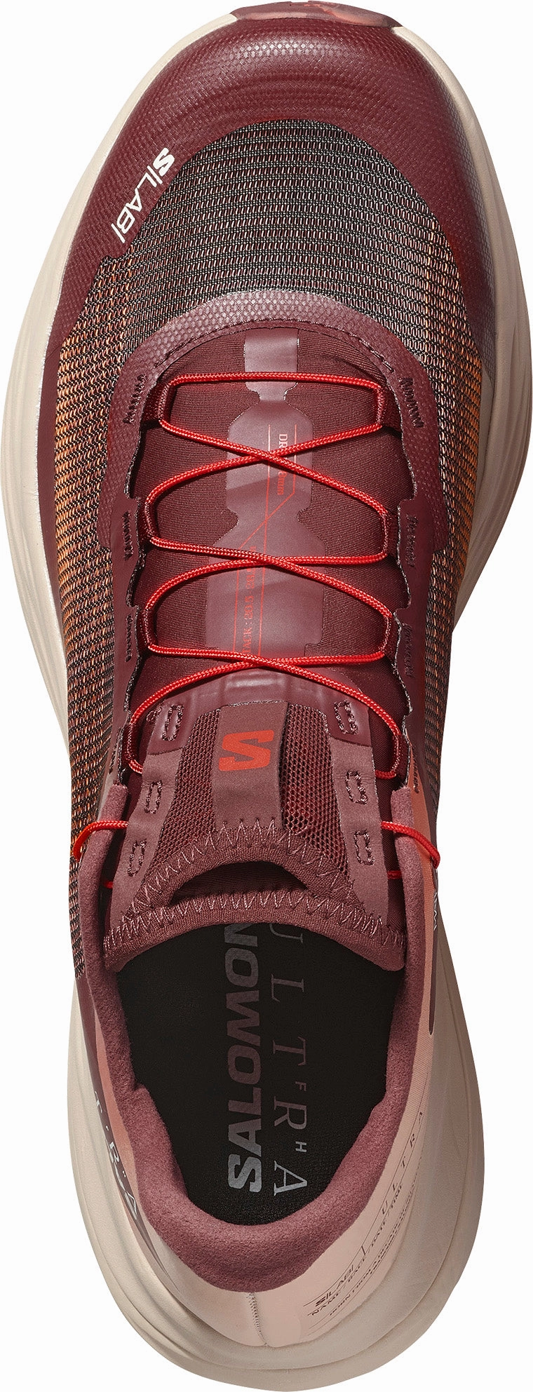 Adaptive Harness Abrasion Resistant Fabric Salomon S/LAB Ultra V2 Mens Trail Running Shoes - Red