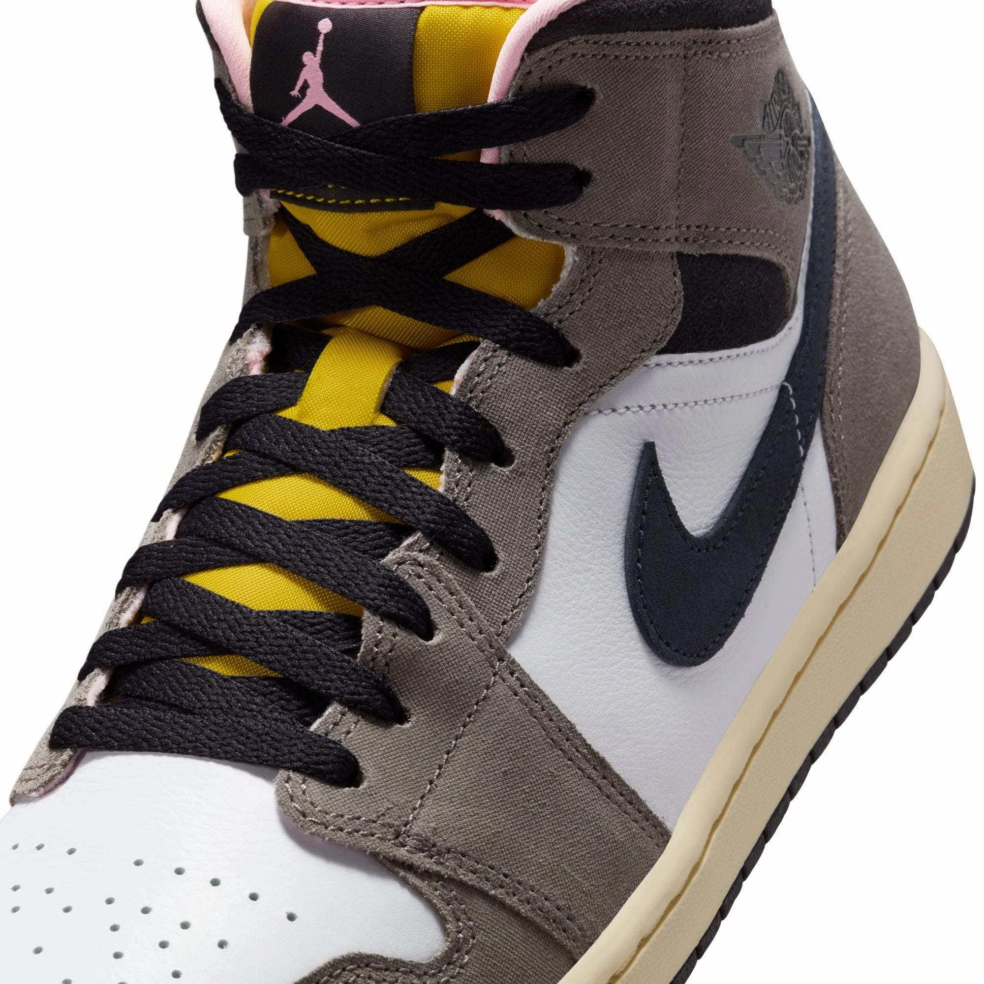Air Jordan Mens 1 Mid SE Shoes Shear Reduction Lining
