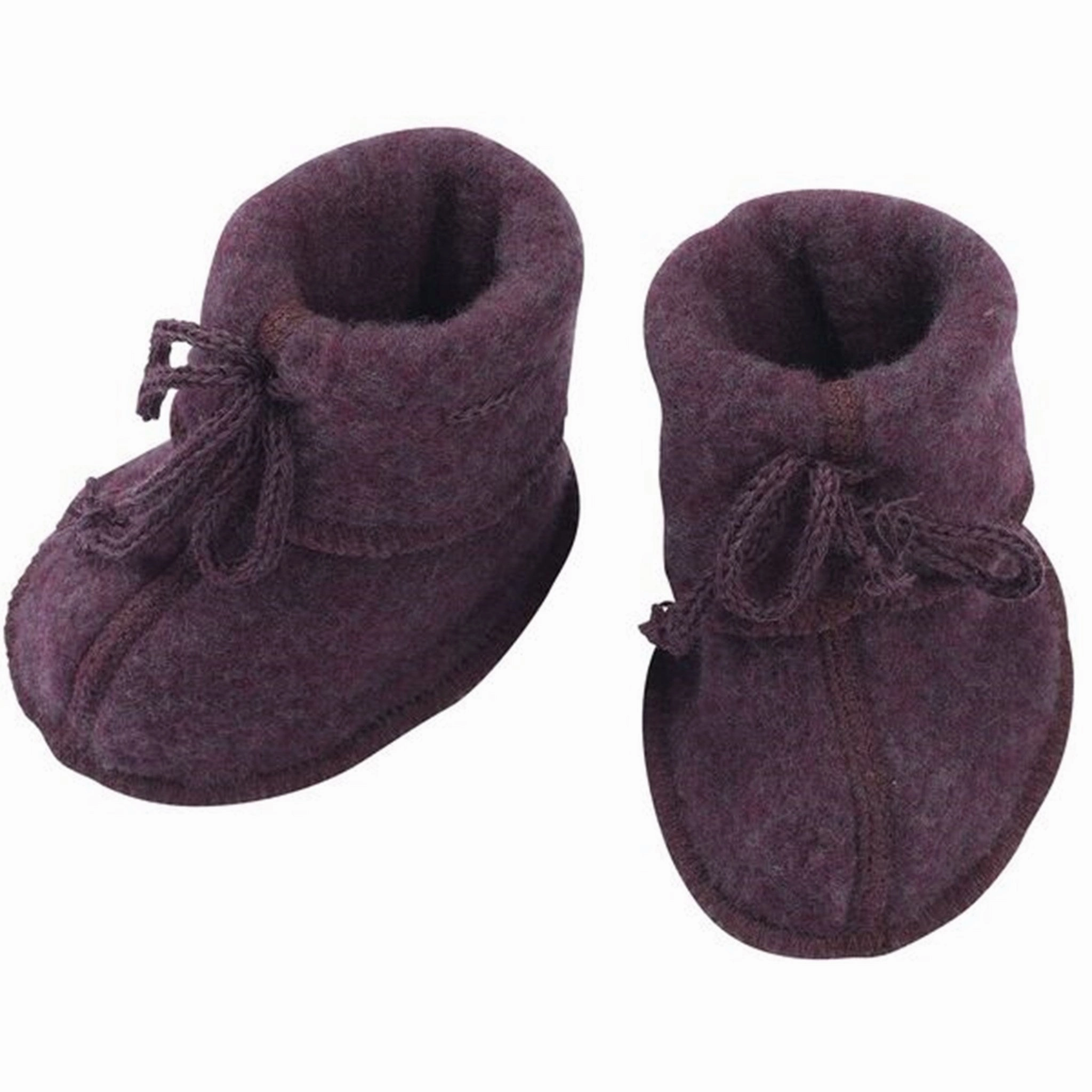 Beach Ready Slides Flexible Style Engel Baby Booties w. Ribbon Lilac Melange