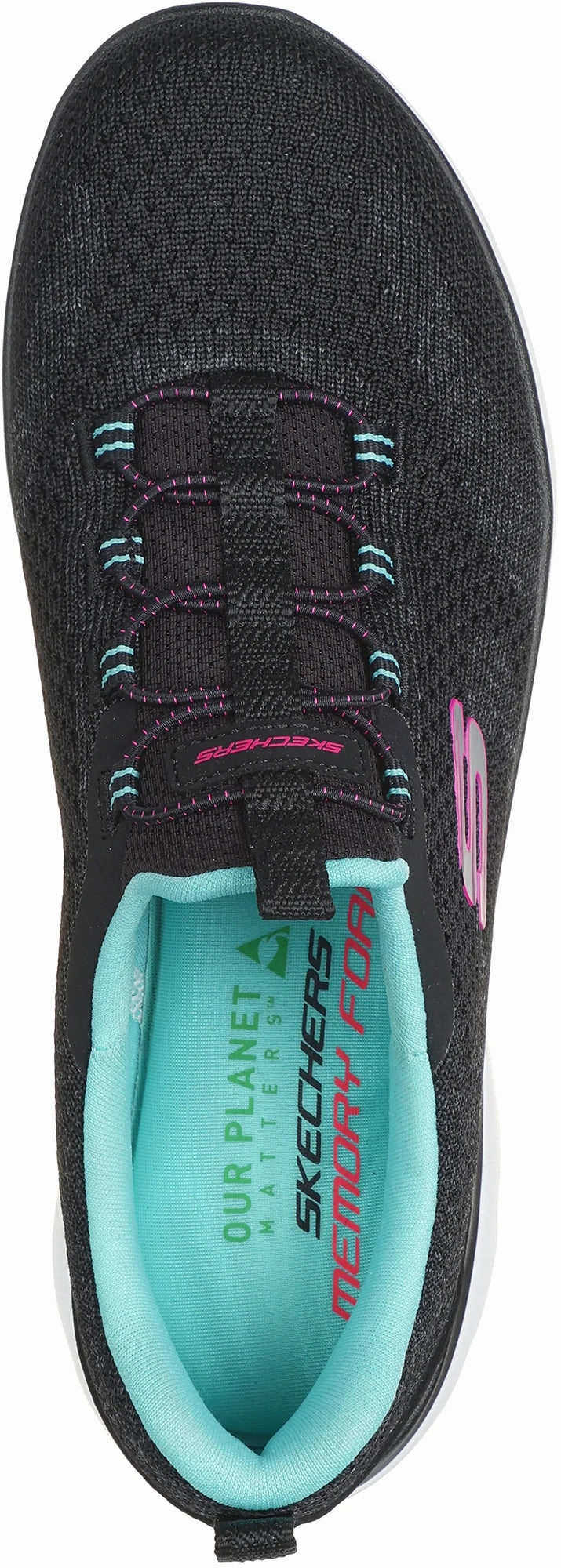 Skechers Summits New Nature Womens Training Shoes - Black EasyToMaintain Unibody Construction