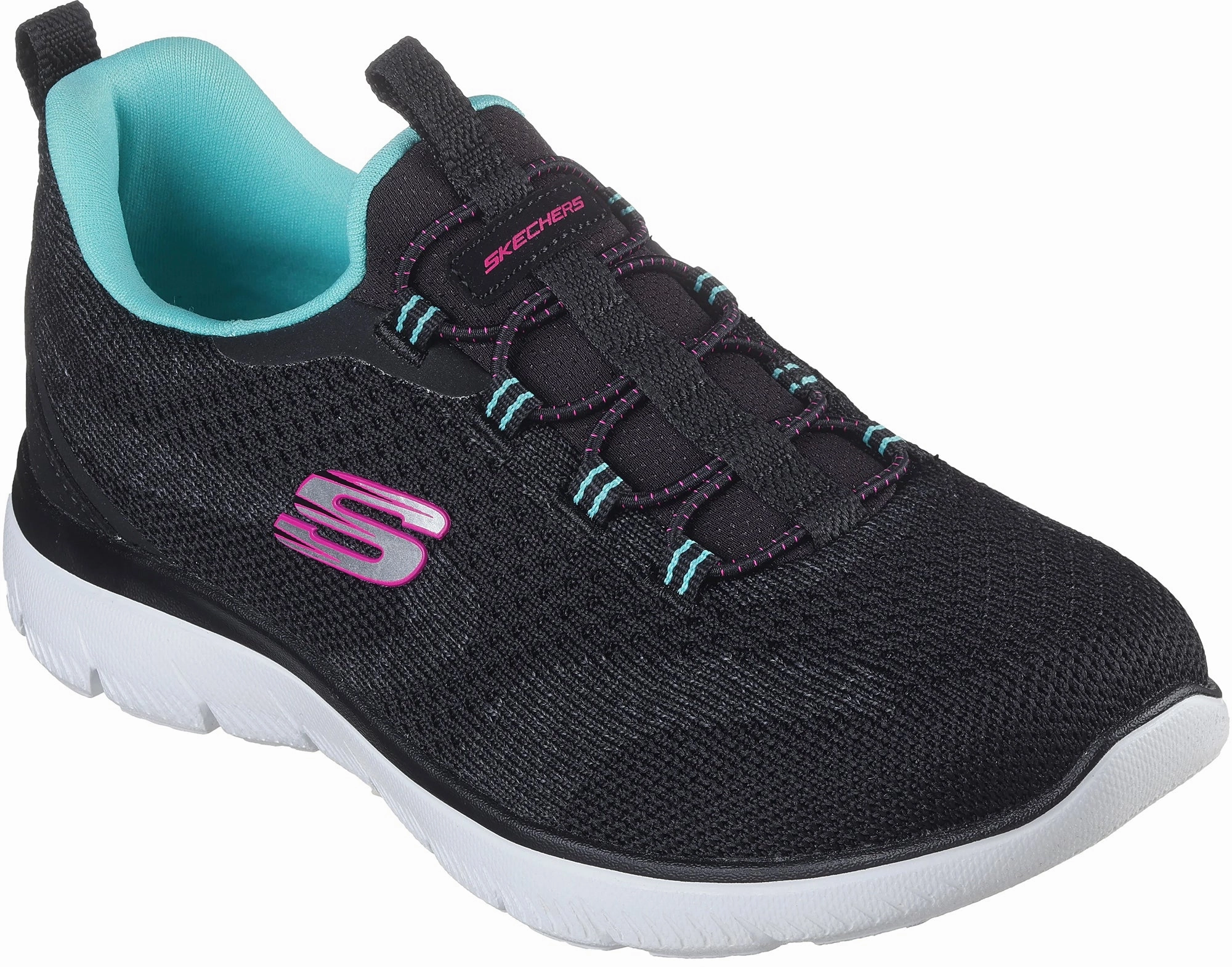 Travel Style Aerodynamic Shape Skechers Summits New Nature Womens Training Shoes - Black