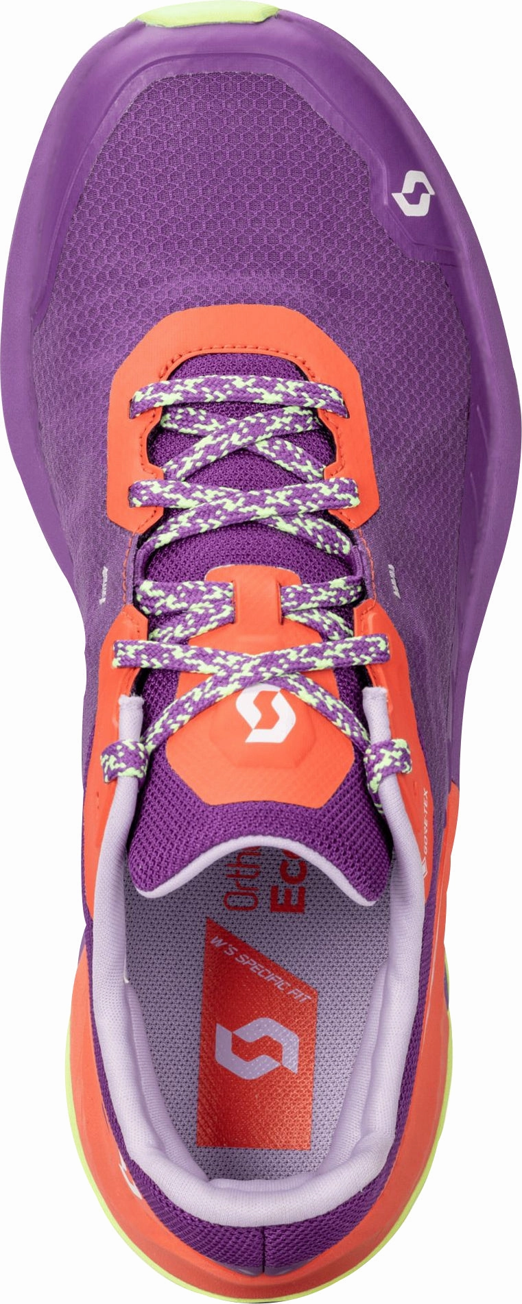 running in a park trail Scott Kinabalu 3 GORE-TEX Womens Trail Running Shoes - Purple