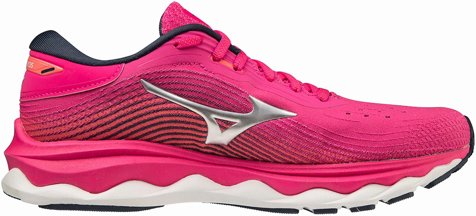 Natural Motion Flex Mizuno Wave Sky 5 Womens Running Shoes - Pink