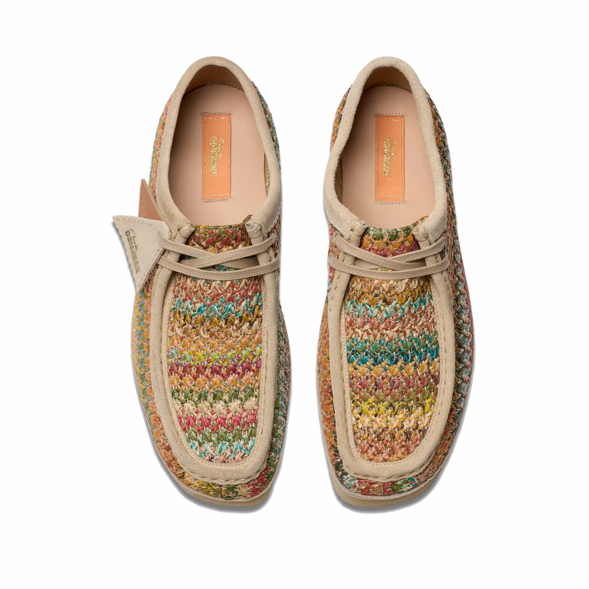 Clarks Mens Wallabee Raffia Somerset Shoes PU midsole running shoes Superior Cushioning