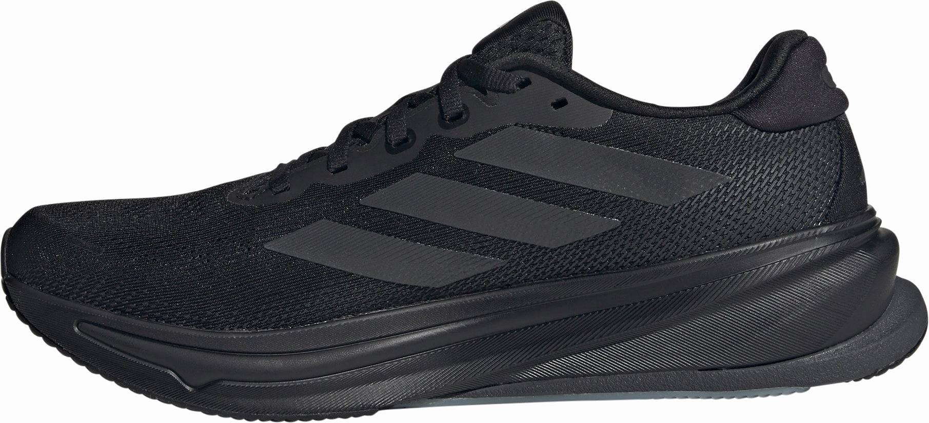 adidas Supernova Rise 2 Mens Running Shoes - Black synthetic - upper - durability shoes rough - surface shoes