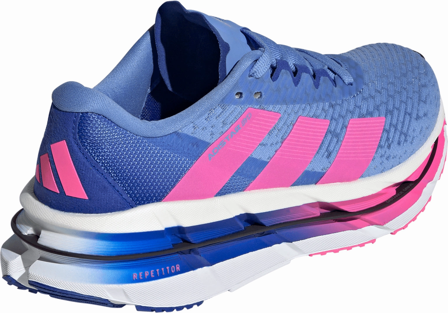 adidas Adistar BYD Womens Running Shoes - Blue Lightweight Outsole Design foam running shoes