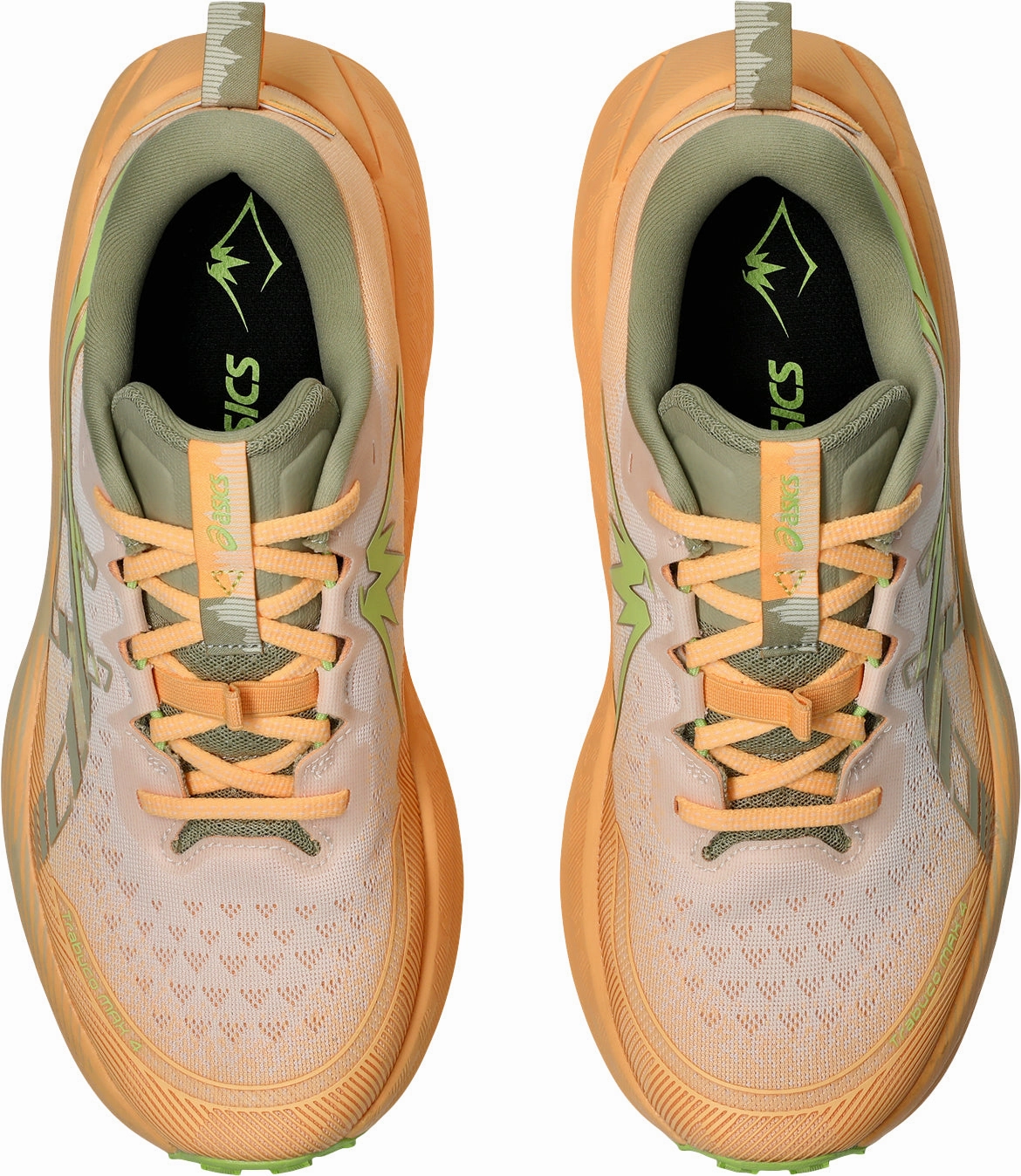 adjustable - lace shoes Ventilation Channel Asics Trabuco Max 4 Mens Trail Running Shoes - Orange