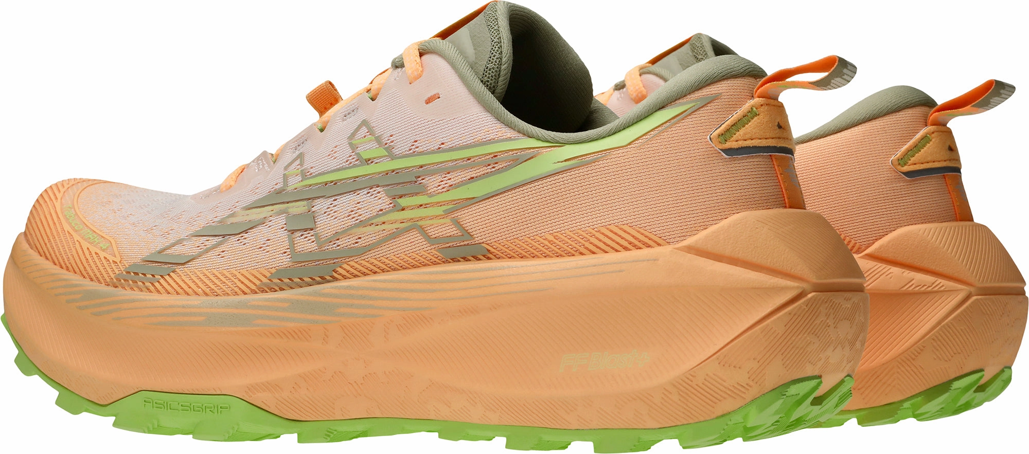 packable Park Run Asics Trabuco Max 4 Mens Trail Running Shoes - Orange