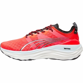 Puma ForeverRun Nitro Womens Running Shoes - Red snug - fit shoes