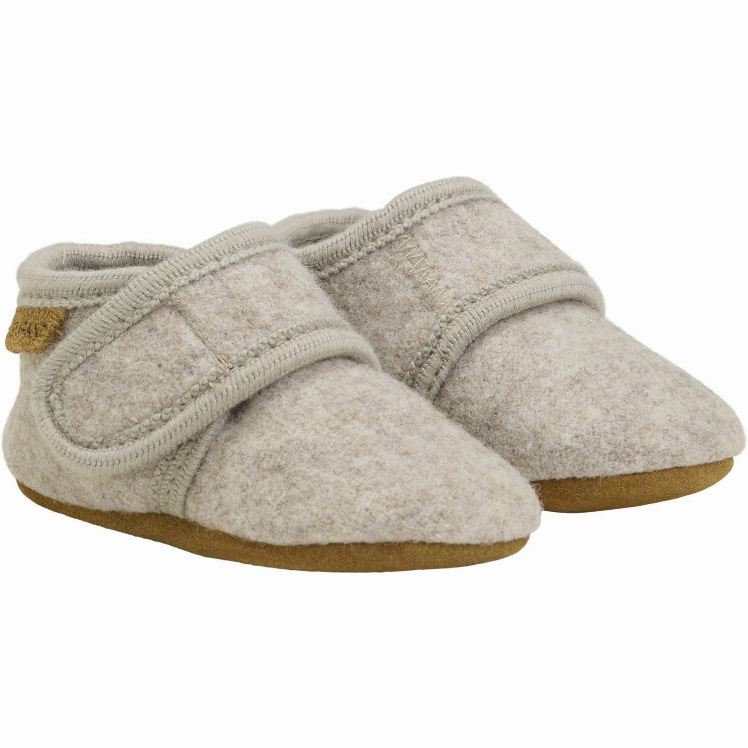 quick dry En Fant Baby Wool Slippers Sand Melange