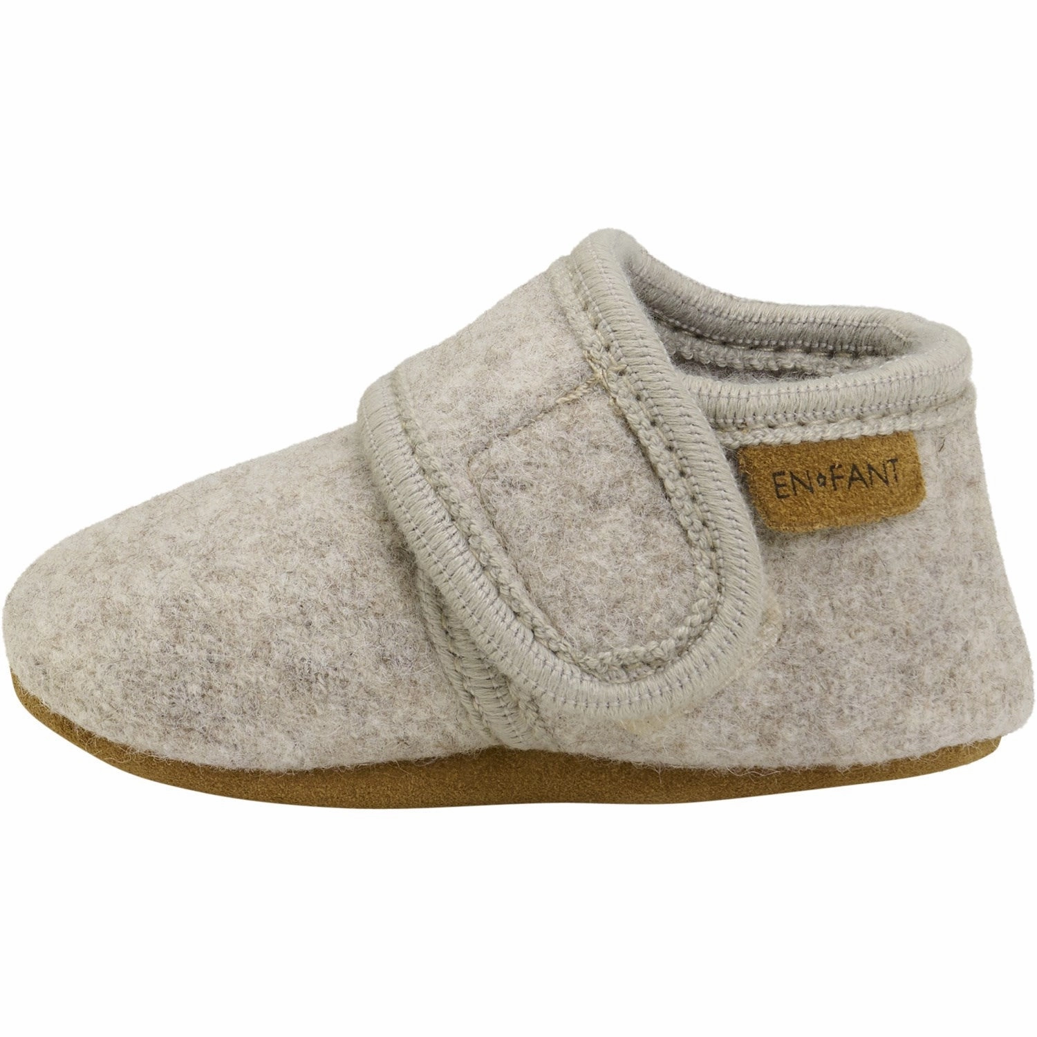 Quick Slip Reusable En Fant Baby Wool Slippers Sand Melange