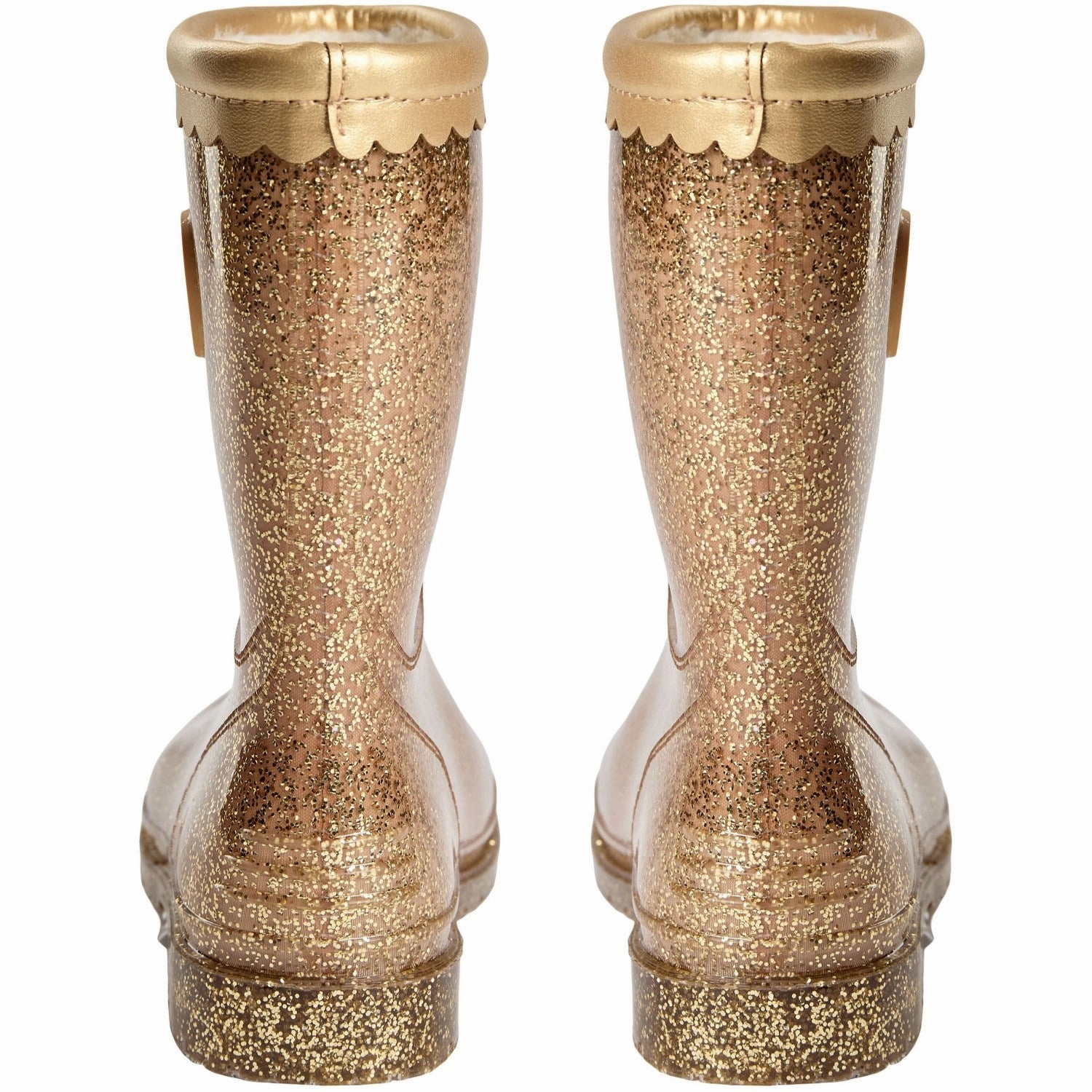 Sofie Schnoor Champagne Rubber Boots Slip Resistant Sole Tough Fit