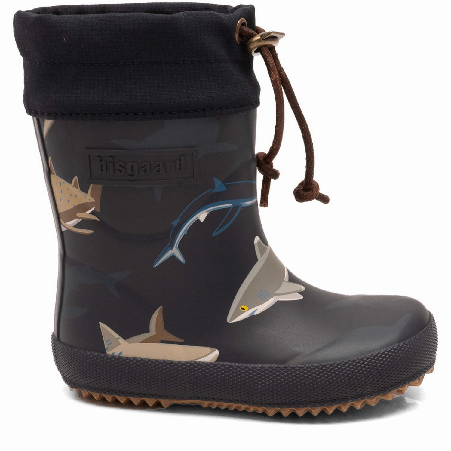 Bisgaard Deep Blue Shark Thermo Rubber Boot Cushioned Step Snowy Path Premium Leather Upgrade