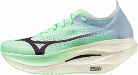 Removable components Low Profile Mizuno Wave Rebellion Pro 3 Running Shoes - Green