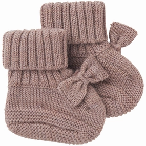 Name It Purple Dove Wrilla Wool Knit Slippers No-Slip Grip Instant Fit