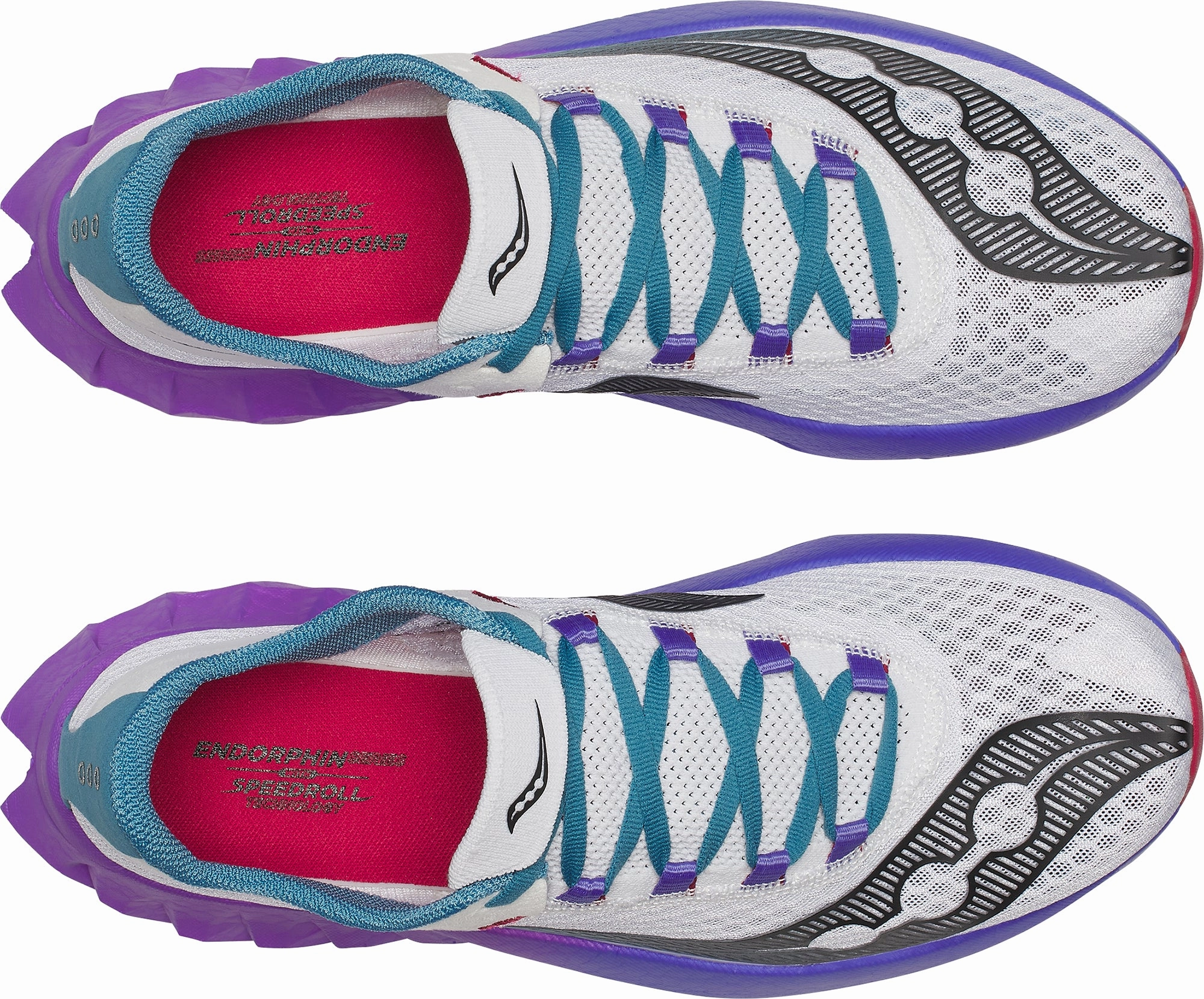 Saucony Endorphin Pro 4 Mens Running Shoes - White Stretch Lace Cover comfortable accessory