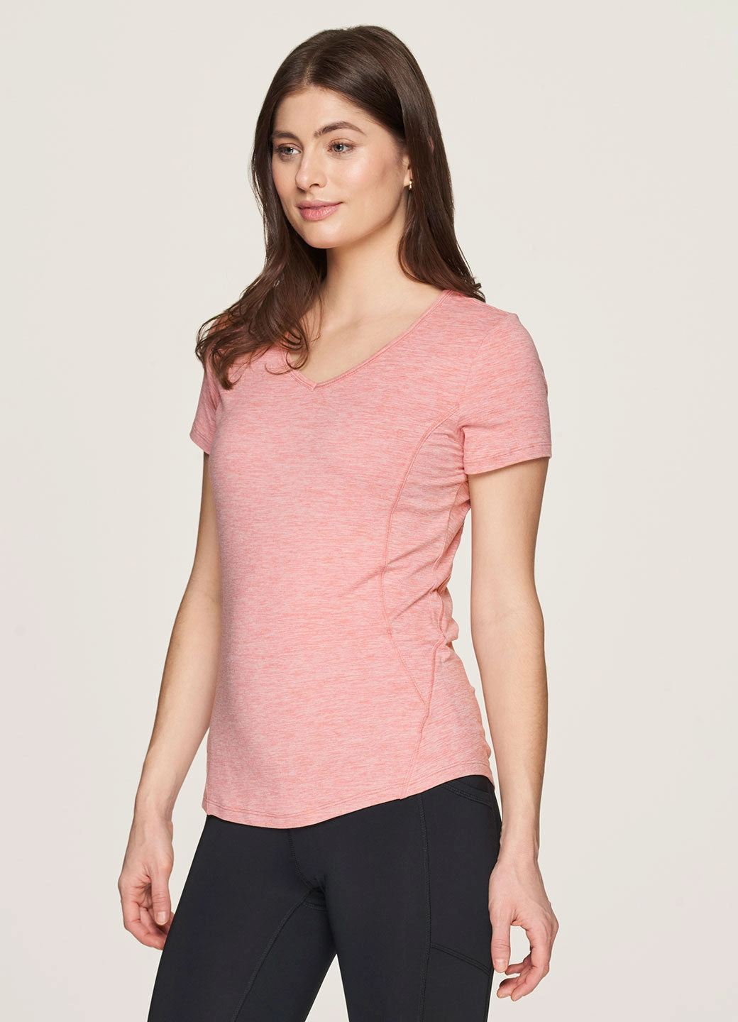 FlexibleKnit Stratus Super Soft Heathered V-Neck Tee