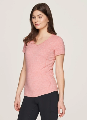 Stratus Super Soft Heathered V-Neck Tee Travel Style Trend Comfortable and Chic