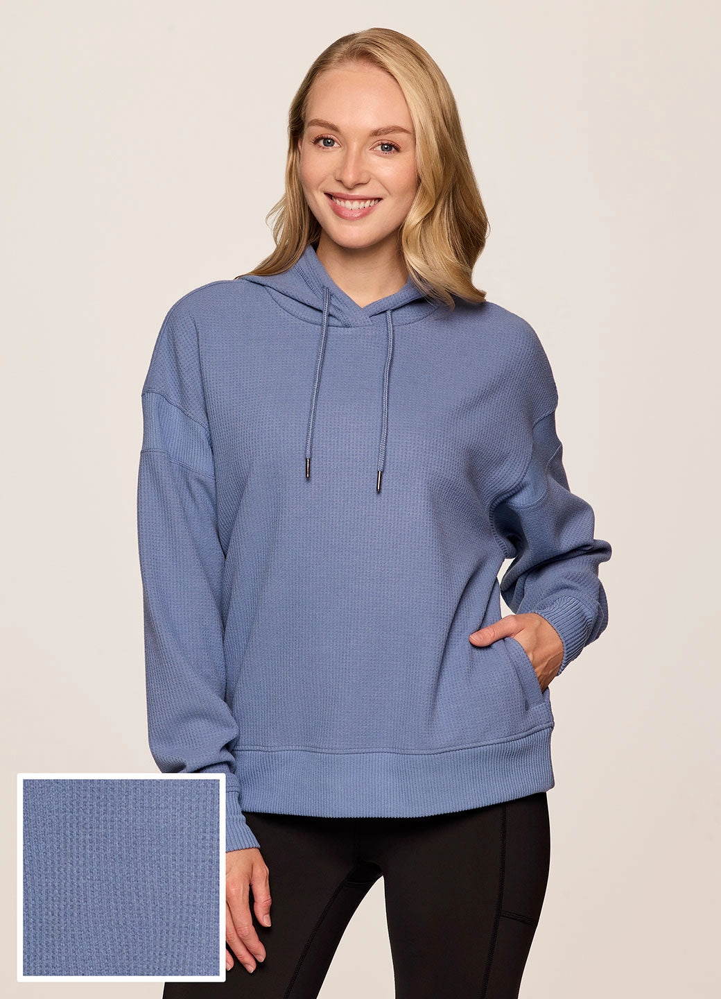 Headband Candle Off Days Relaxed Waffle Knit Hoodie