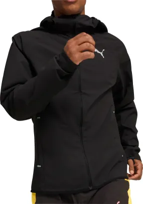 Water Resistant Material Puma Ultraweave Rain Mens Running Jacket - Black