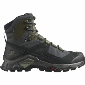 Salomon Quest Element GORE-TEX Mens Walking Boots - Black anti - bacterial treatments with high tops