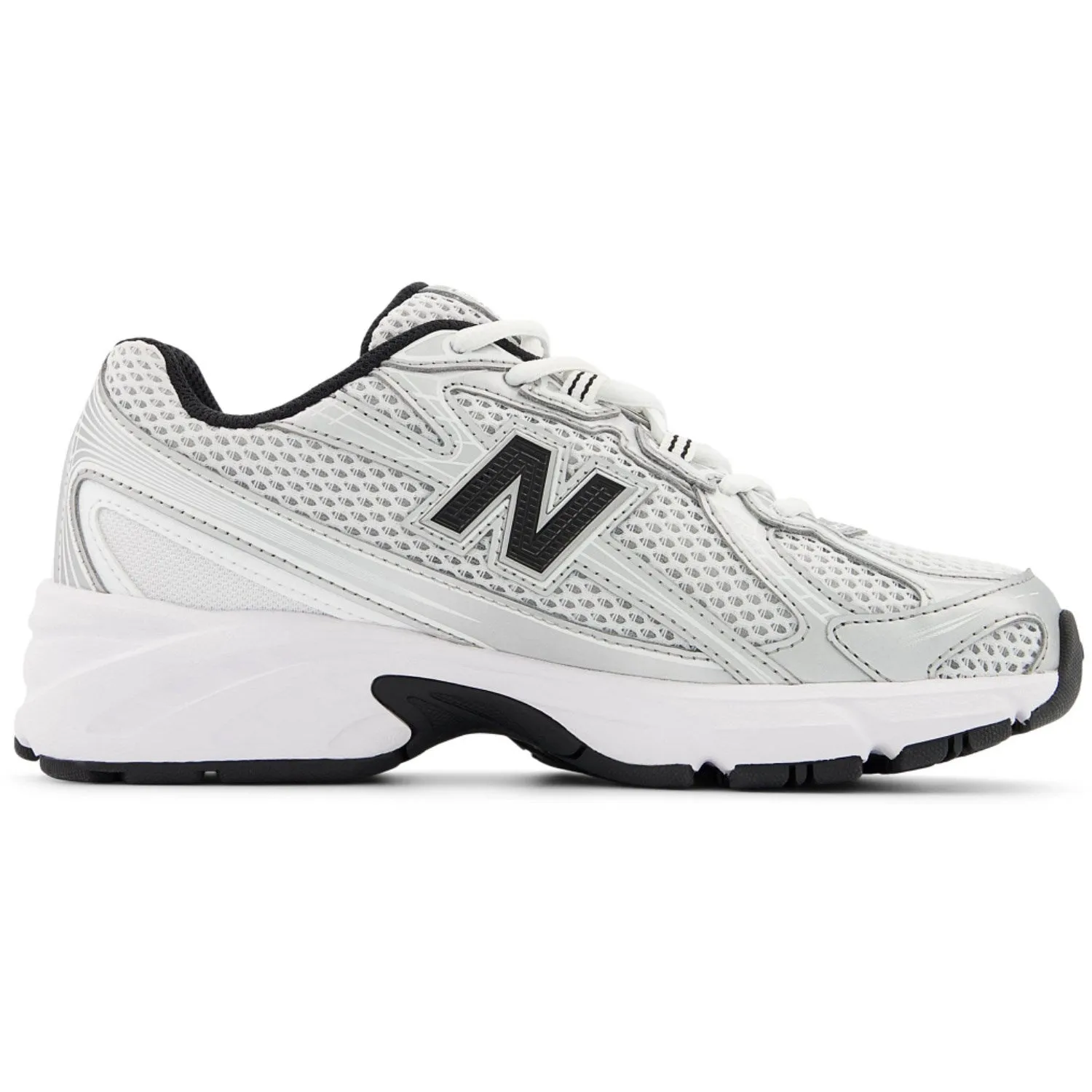 New Balance Silver Metallic 740 Kids Lace Sneakers Multi-functional performance