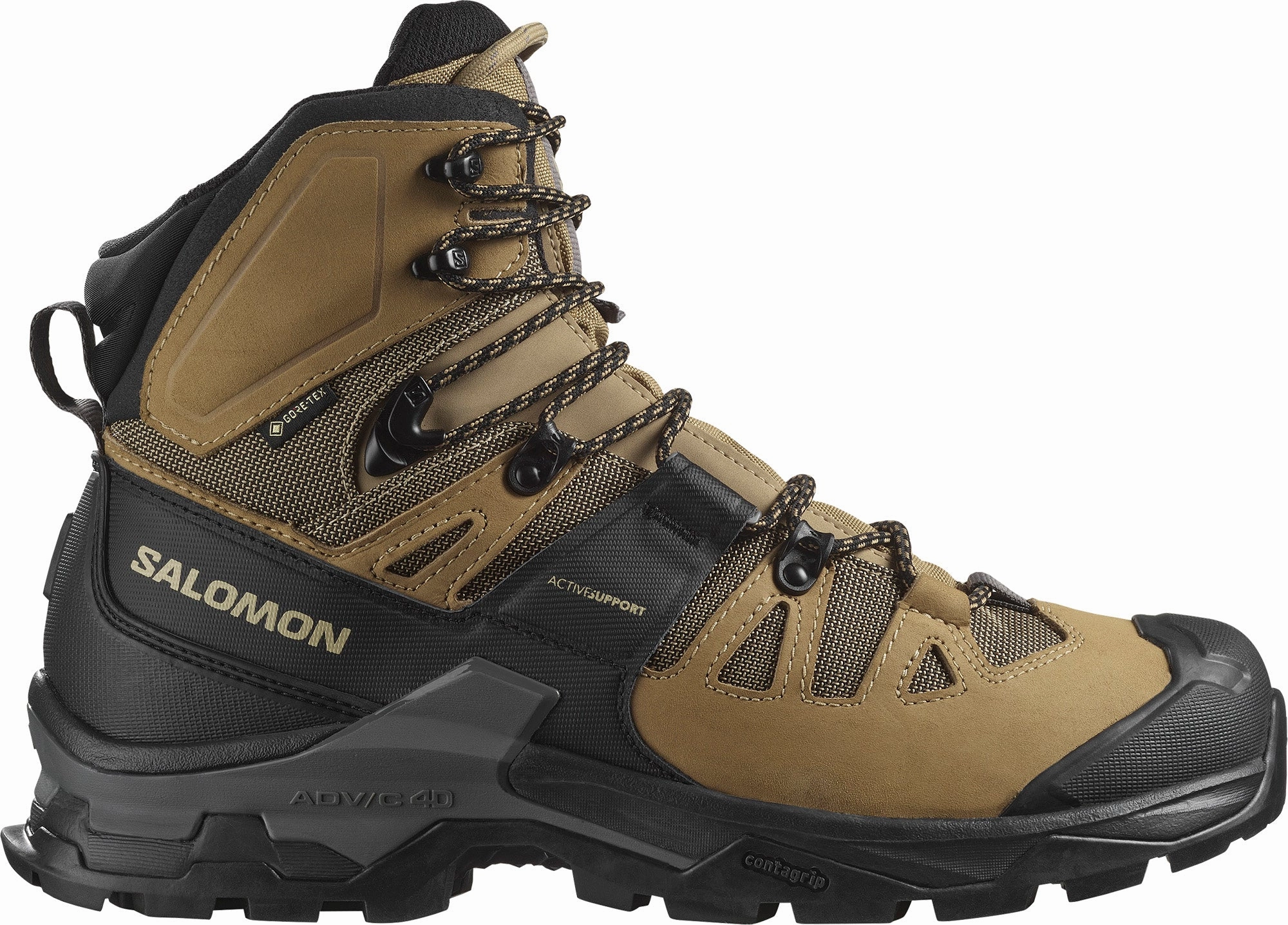 shoe customization enhancement narrow - fitting Salomon Quest 4 GORE-TEX Mens Walking Boots - Brown