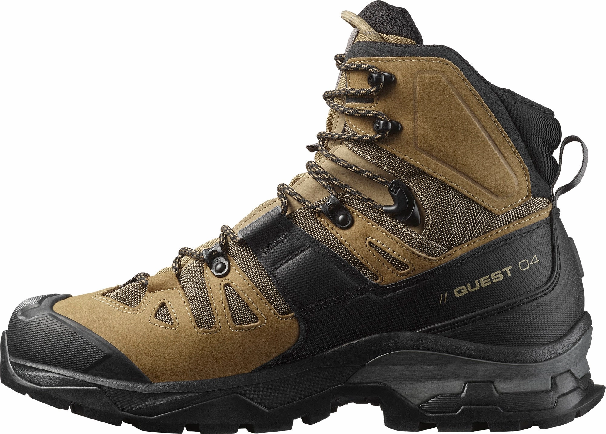 Street Fashion Full-length Cushioning Salomon Quest 4 GORE-TEX Mens Walking Boots - Brown