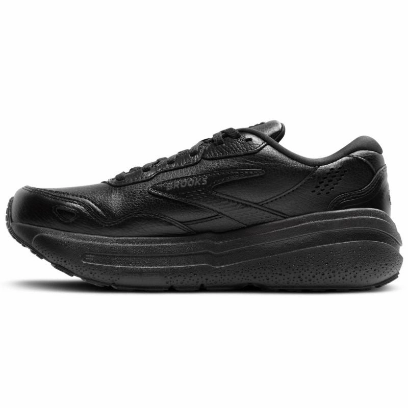trendy colors material Brooks Ghost Max 2 LEATHER 2E WIDE Mens Walking Shoes