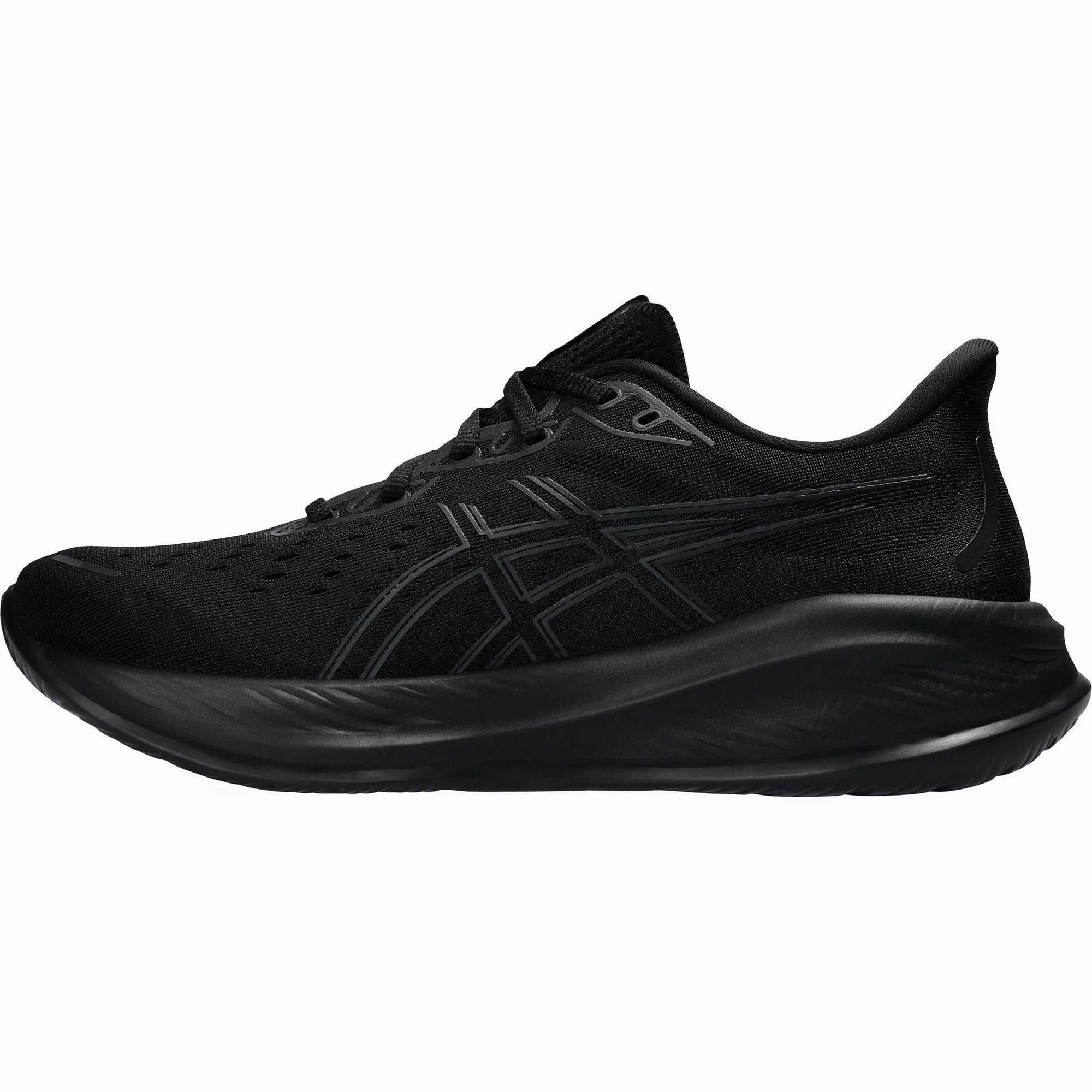 Asics Gel Cumulus 26 Mens Running Shoes - Black running in a sidewalk area shoes style - specific shoes